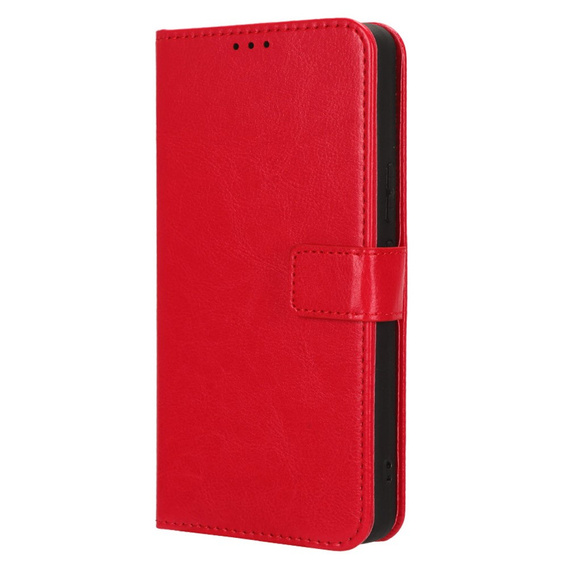 Etui z klapką do Infinix Note 30, Crazy Horse Wallet, czerwone