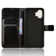 Etui z klapką do Nothing Phone 2, Crazy Horse Wallet, czarne
