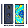 Etui pancerne do Xiaomi Redmi Note 9S / 9 Pro,, Nox Case Ring, granatowe