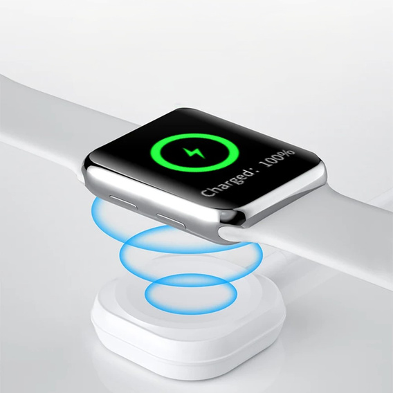 Ładowarka magnetyczna do zegarków Apple Watch, Biała