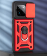 Etui pancerne do Realme GT 7 Pro, CamShield Slide, czerwone