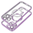 Etui do iPhone 16 Pro Max, Electro MagSafe, fioletowe + Szkło na ekran