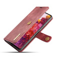 DG.MING Skórzane Etui 2in1 Wallet Case do Samsung Galaxy S20 FE - Wine Red