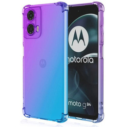 Etui Gradient Dropproof do Motorola Moto G24 / G24 Power / G04, Fioletowe / niebieskie