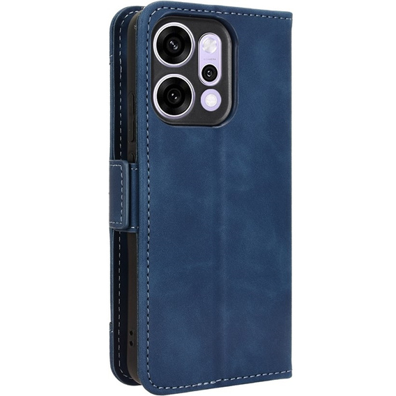 Etui z klapką do Oppo Reno 14, Card Slot, granatowe