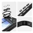 Etui do Sony Xperia 10 VI, Fusion Hybrid, z ochroną aparatu, przezroczyste / czarne