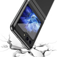 Etui do Samsung Galaxy Z Flip7 FE / Z Flip6, PC Case, przezroczyste / czarne