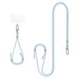 Smycz do telefonu Spigen Crossbody Strap + Wrist Strap + ConTag, niebieska