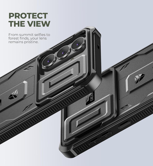 Etui pancerne do Samsung Galaxy S26 Plus, Dexnor Full Body (Two Frames), czarne