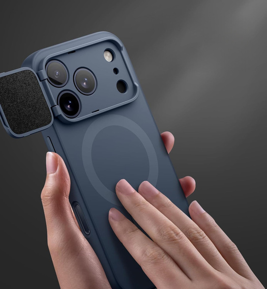 Etui do iPhone 17 Pro, Suritch Shockproof, do MagSafe – niebieskie