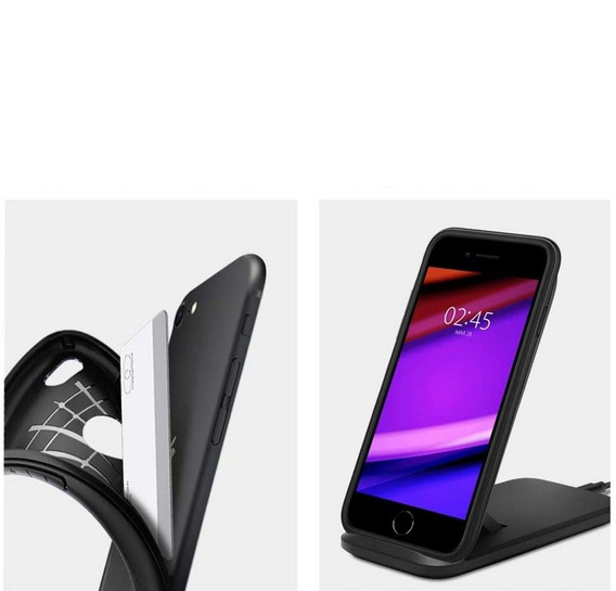 Etui Spigen Rugged Armor do iPhone SE 2020/2022 – kolor Black