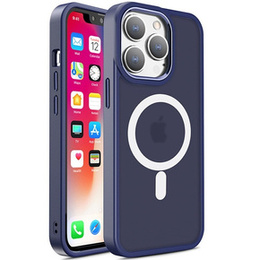 Etui do iPhone 15 Plus, MagColor do MagSafe, granatowe