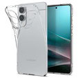 Etui Spigen do Samsung Galaxy S25 Edge, Liquid Crystal, przezroczyste + Szkło hartowane
