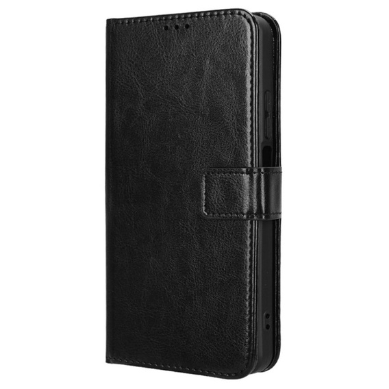 Etui z klapką do Realme C61, Crazy Horse Wallet, czarne