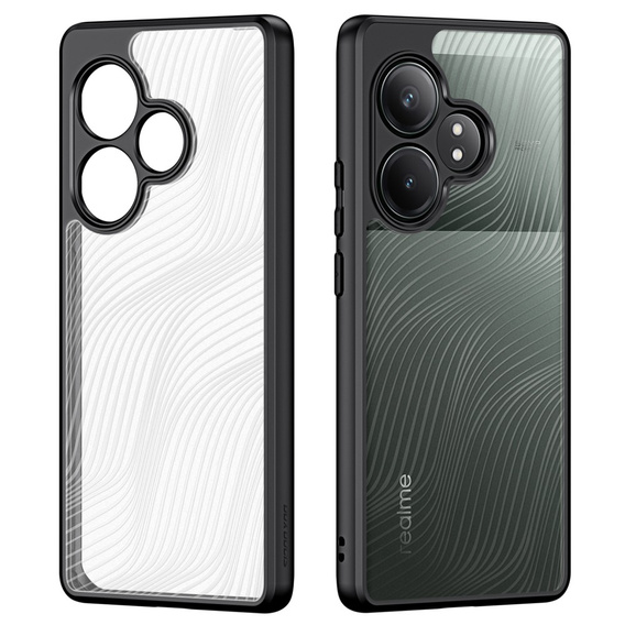 Etui DuxDucis do Realme GT 6 / 6T, Aimo case, przezroczyste / czarne