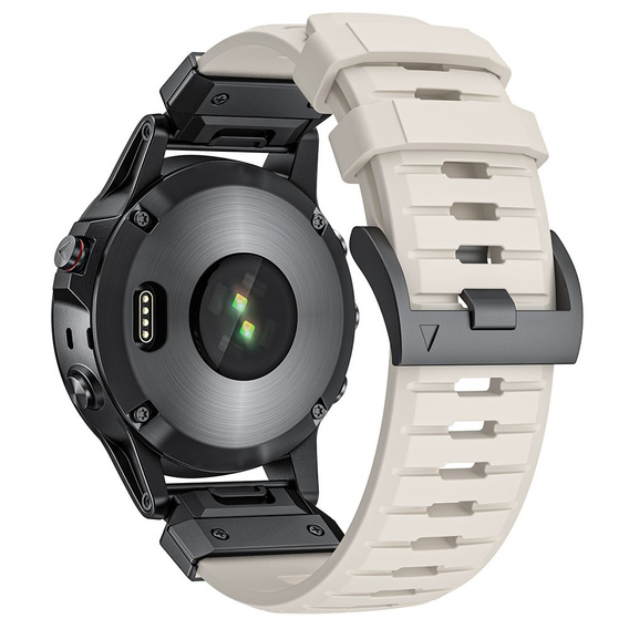 Pasek Silikonowy QuickFit do Garmin Fenix 22mm, Beżowy