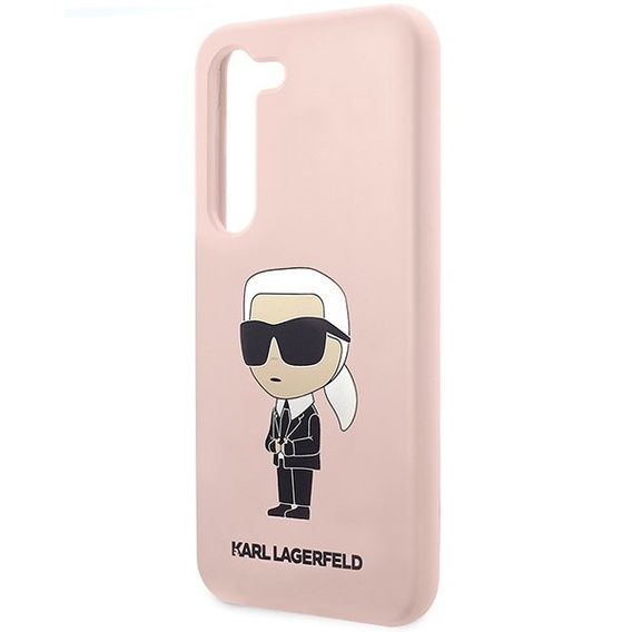 Etui Karl Lagerfeld do Samsung Galaxy S23+ Plus, Silicone Ikonik, różowe