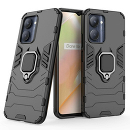 Etui do Realme C33, Kickstand Ring, czarne