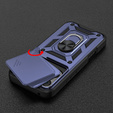 Etui pancerne do Honor 400 Pro 5G, CamShield Slide, niebieskie