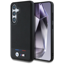 Etui BMW do Galaxy S25, Tricolor Stipe do MagSafe, Czarne