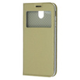 Etui Smart Look View Cover Samsung Galaxy J5 2017 - Złoty