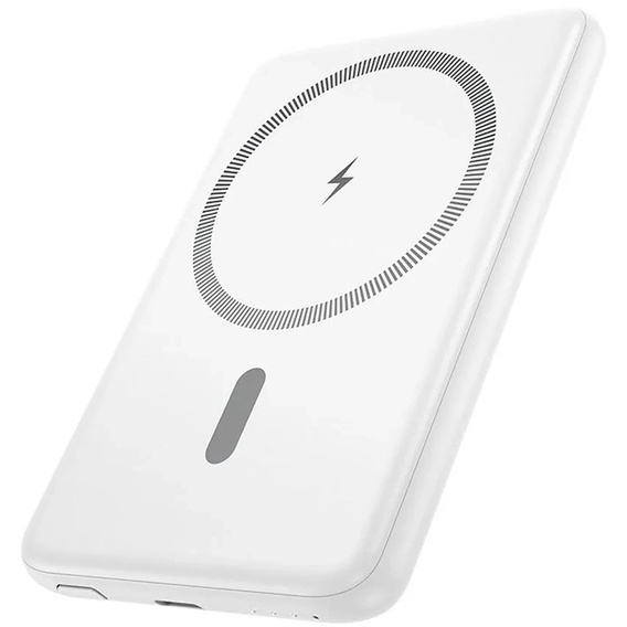 Power bank HOCO J140A, 5000 mAh, MagSafe, PD/QC 20W – ultra-cienki, biały