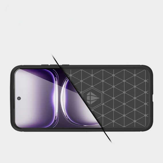 Etui do Oppo Reno 12 Pro, Carbon, czarne