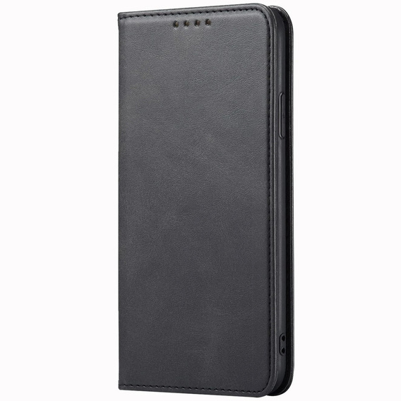 Etui do Xiaomi Poco F6, Leather Skin Wallet, czarne