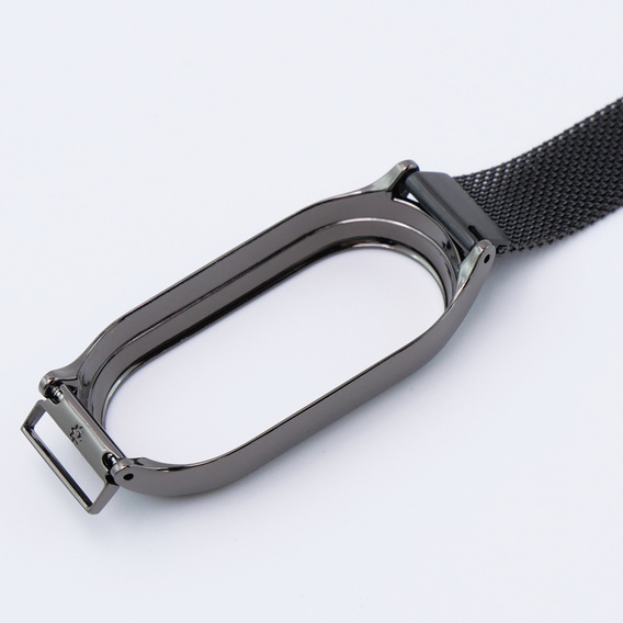Pasek Bransoleta Milanese do Xiaomi Smart Band 10 / 9 / 8, Czarny