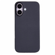 Etui do iPhone 16, 600D Aramid Fiber Cover, czarne