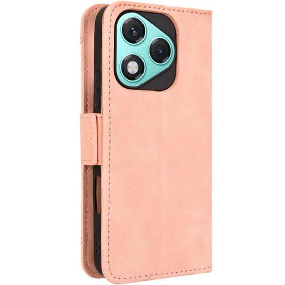 Etui z klapką do Honor 400 Lite, Card Slot, różowe