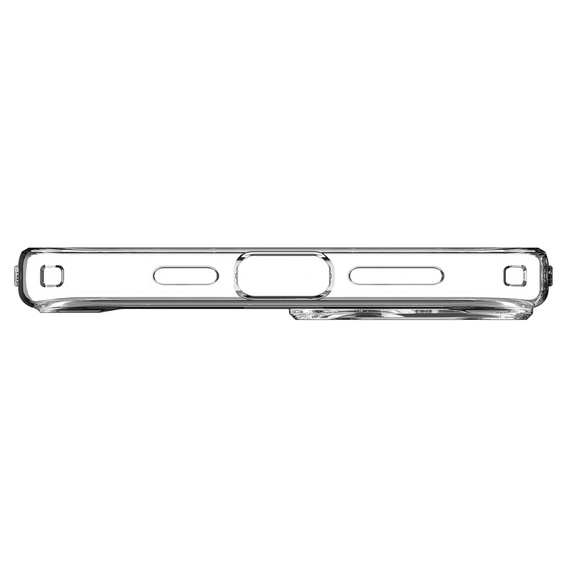 Etui z MagSafe Spigen do iPhone 15, Ultra Hybrid, przezroczyste / białe + Szkło Hartowane 9H