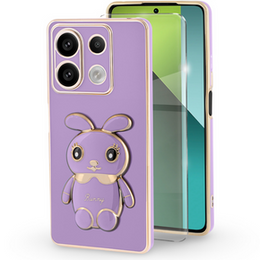 Etui do Xiaomi Redmi Note 13 Pro 5G, Rabbit, fioletowe + Szkło Hartowane 9H