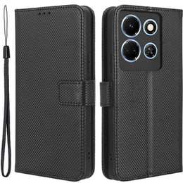 Etui z klapką do Infinix Note 30 5G, Wallet Smart Magnet, czarne