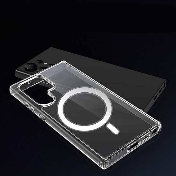 Etui do Samsung Galaxy S23 Ultra, Hybrid MagSafe, magnetyczne przezroczyste