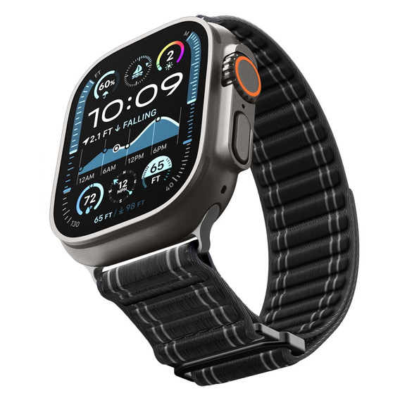 Pasek Spigen WBF0 Band do Apple Watch 8/9/10/11/SE/Ultra 1/2 (44/45/46/49 mm) – Black