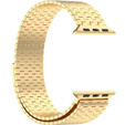 Stalowa Bransoleta do Apple Watch 1/2/3/4/5/6/7/8/9/10/11/SE Ultra 1/2/3 42/44/45/46/49mm, Złota