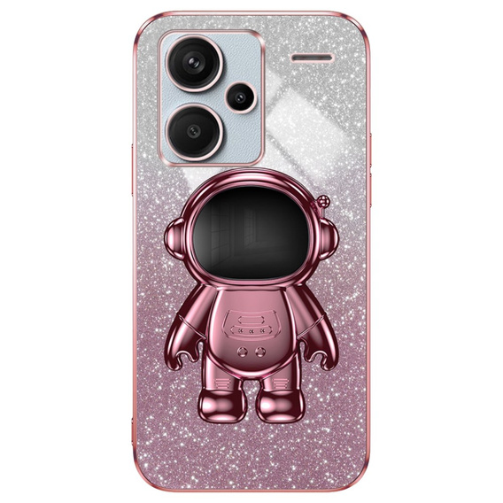 Etui do Xiaomi Redmi Note 13 Pro+, Glitter Astronaut, różowe