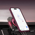 Etui Magnetyczne do Magsafe do iPhone 15 Pro Max, bordowe