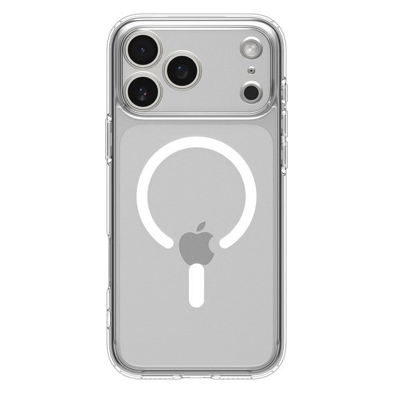 OUTLET Etui Spigen do iPhone 17 Pro, Ultra Hybrid MagSafe, Clear / White