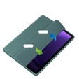 Etui do Samsung Galaxy Tab S9 FE / S10 FE, Smartcase Hybrid, z miejscem na rysik, ciemnozielone