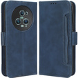 Etui z klapką do Honor Magic 5 Pro 5G, Card Slot, granatowe