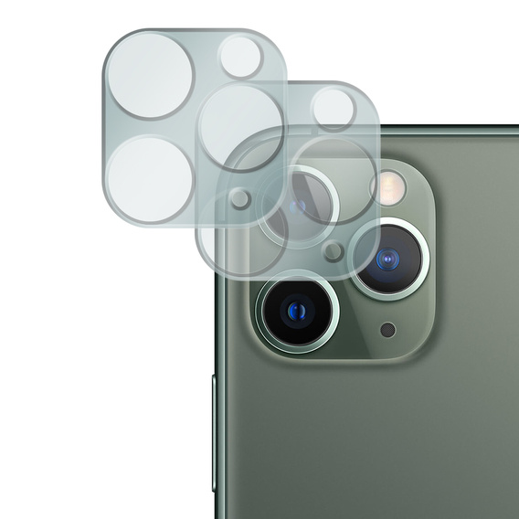 2x Szkło hartowane na aparat ERBORD do iPhone 11 Pro, przezroczyste