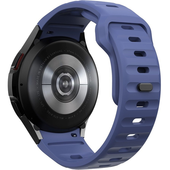 Pasek Silikonowy do Samsung Galaxy Watch 4/5/6/7/FE 40/42/43/44/45/46/47mm, Ciemny Niebieski