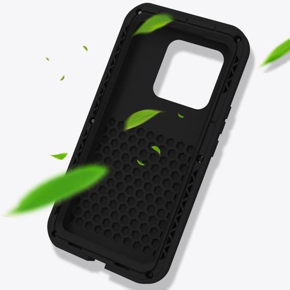 Etui Love Mei do Xiaomi 13, pancerne ze szkłem, czarne