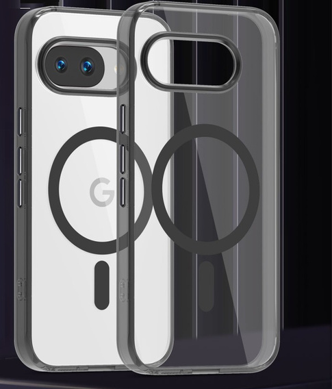 Etui do Google Pixel 9a – przezroczyste z funkcją MagSafe, czarne