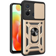 Etui pancerne do Xiaomi Redmi 12C, CamShield Slide, złote