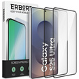 2x Szkło Hartowane do Samsung Galaxy S25 Ultra, ERBORD 3D pełne, szybka na cały ekran