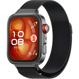 Bransoleta Milanese do Huawei Watch Fit 4 / 4 Pro / 3, Czarna