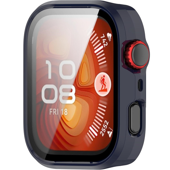 2w1 Etui + Szkło Hartowane do Huawei Watch Fit 4 Pro, Niebieskie